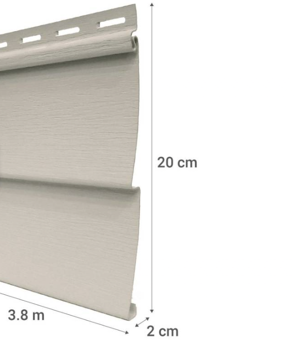 TABLA SIDING PVC BEIGE 0.2X3.80MTS