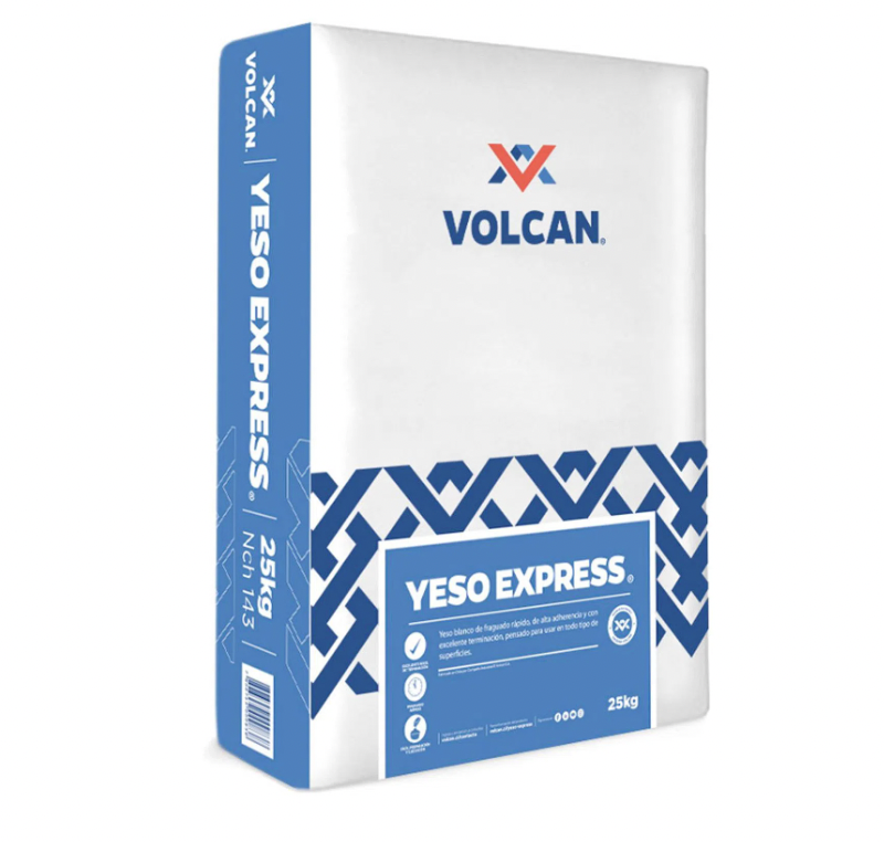 YESO 25 KG EXPRESS BLANCO VOLCÁN