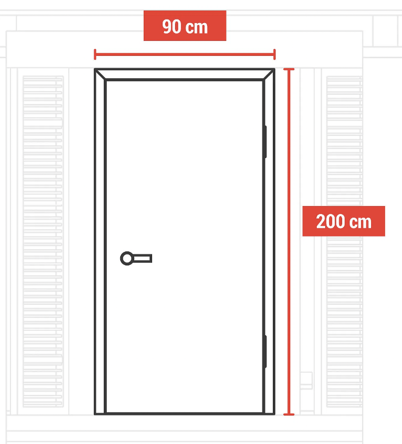 PUERTA INTERIOR TERCIADO 90X200CM